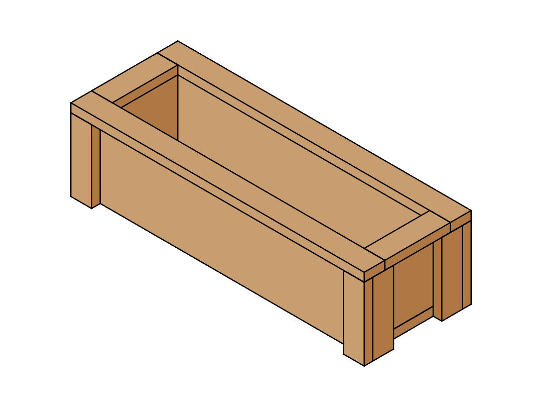 Spice Box 20 x 6 x6 - Outdoor Planter Boxes